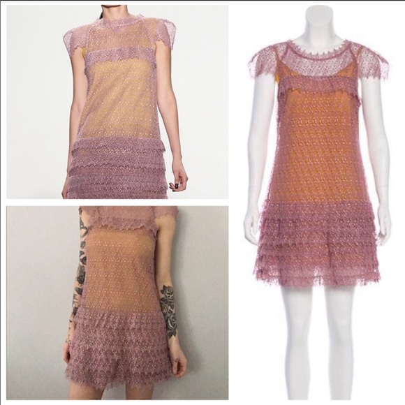 Marissa Webb Austin Lace Combo Knit & Silky Dress - Picture 4 of 8